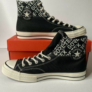 Converse Unisex Chuck 70 GORE-TEX  High Top Black/White 164912C Size 10